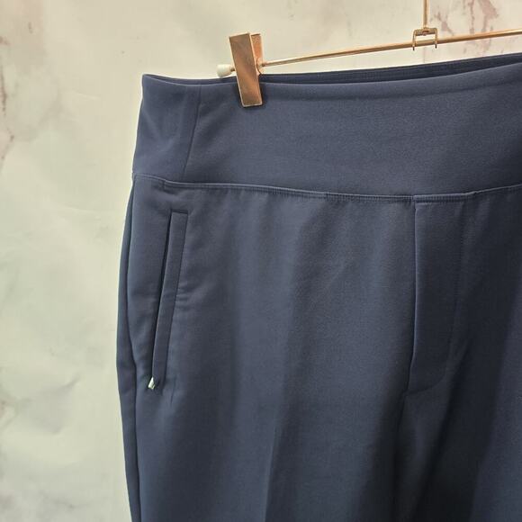 Athleta Pants Womens 12 X 28 Blue Navy Endless Crop Pull On US Seller Fast Ship - Picture 2 of 12